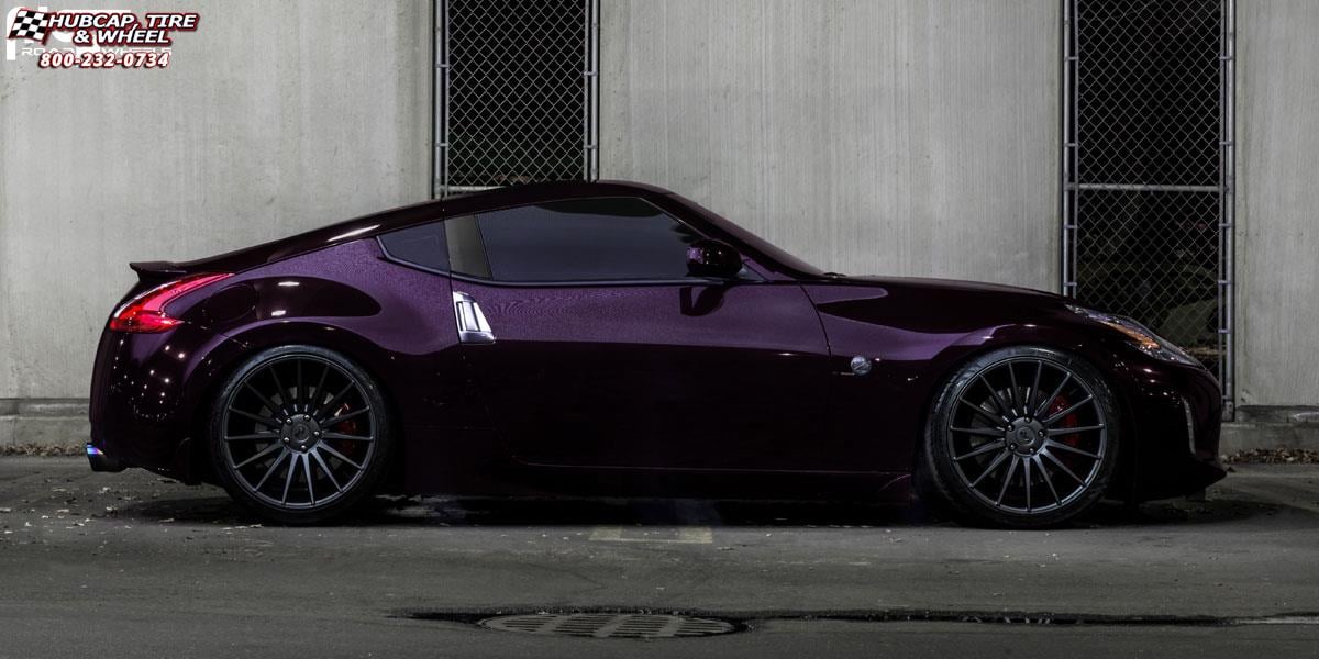 vehicle gallery/nissan 370z niche form m157 20x85  Charcoal wheels and rims