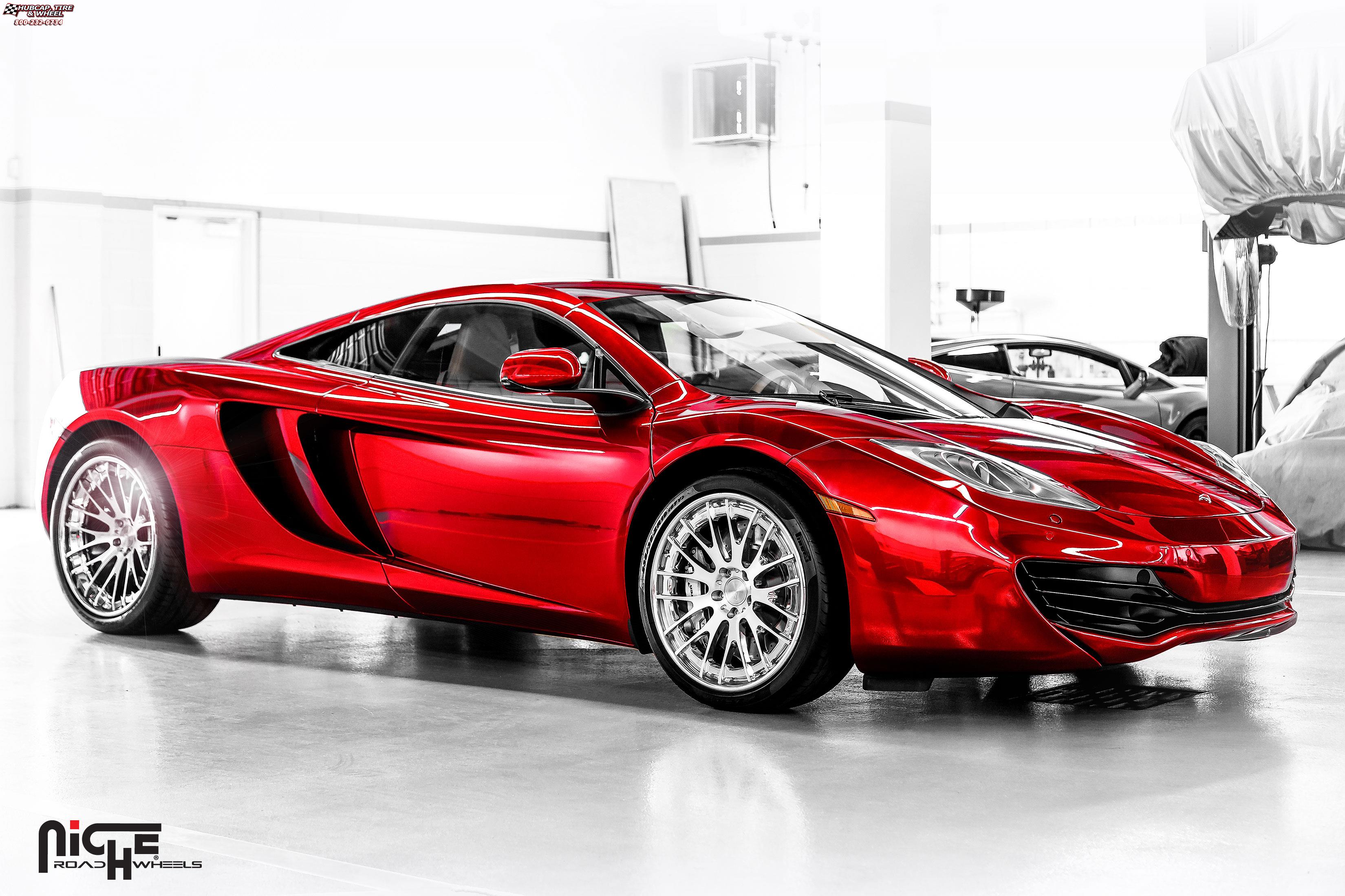 vehicle gallery/mclaren mp4 niche zurich  Matte Black Face, Gloss Black Windows, Chrome Lip wheels and rims