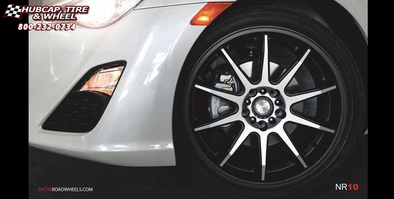 vehicle gallery/scion fr s niche nr10 m122 18x8  Matte Black wheels and rims