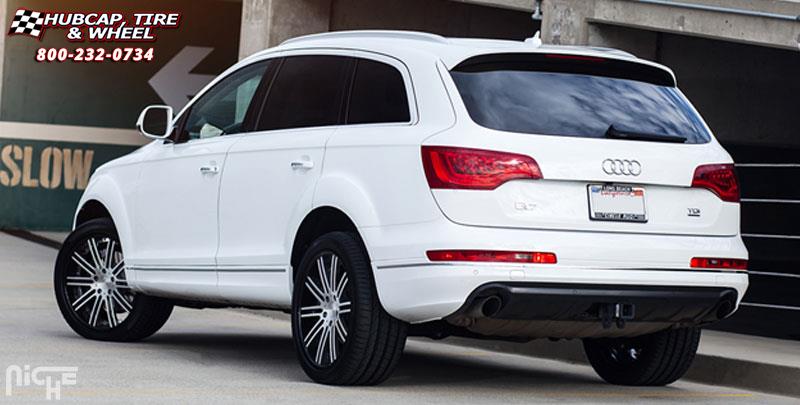 vehicle gallery/audi q7 niche touring 21x10  Brushed | Gloss Clear | Polished Lip wheels and rims