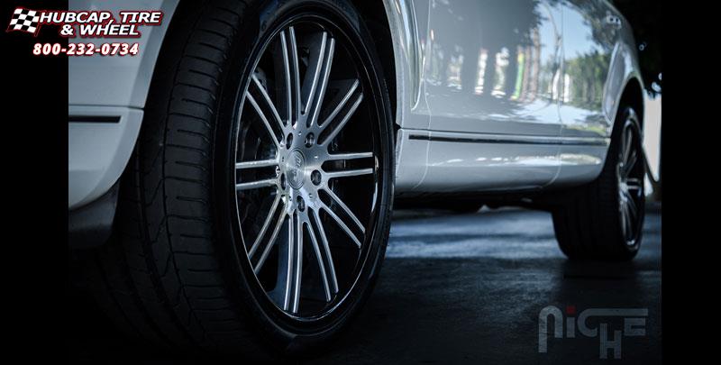 vehicle gallery/audi q7 niche touring 21x10  Brushed | Gloss Clear | Polished Lip wheels and rims