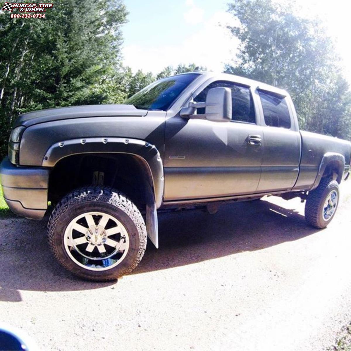 vehicle gallery/chevrolet silverado 1500 moto metal mo962  Chrome wheels and rims