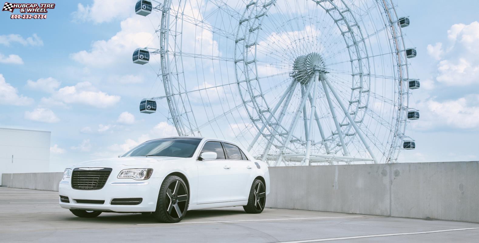 vehicle gallery/chrysler 300 xd series km690 mc 5  Satin Black Milled wheels and rims