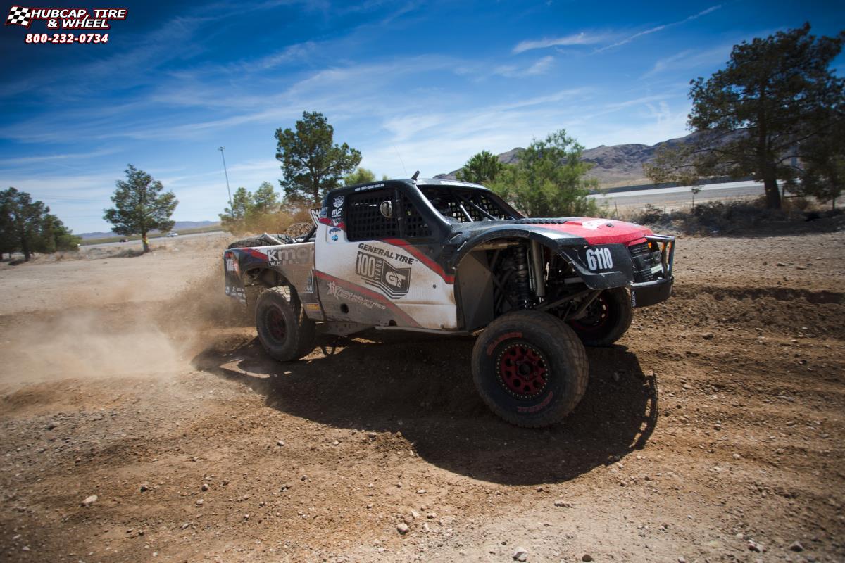 vehicle gallery/ford f 150 raptor ford f 150 raptor xd series xd222 enduro beadlock x  Red and Black wheels and rims
