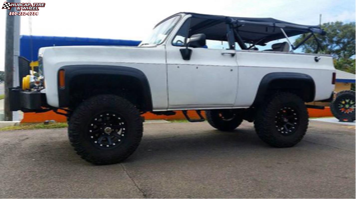 vehicle gallery/chevrolet k5 blazer xd series xd798 addict  Matte Black wheels and rims