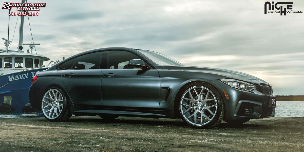 vehicle gallery/bmw 428 gran coupe niche intake m160 20x9  Silver & Machined wheels and rims