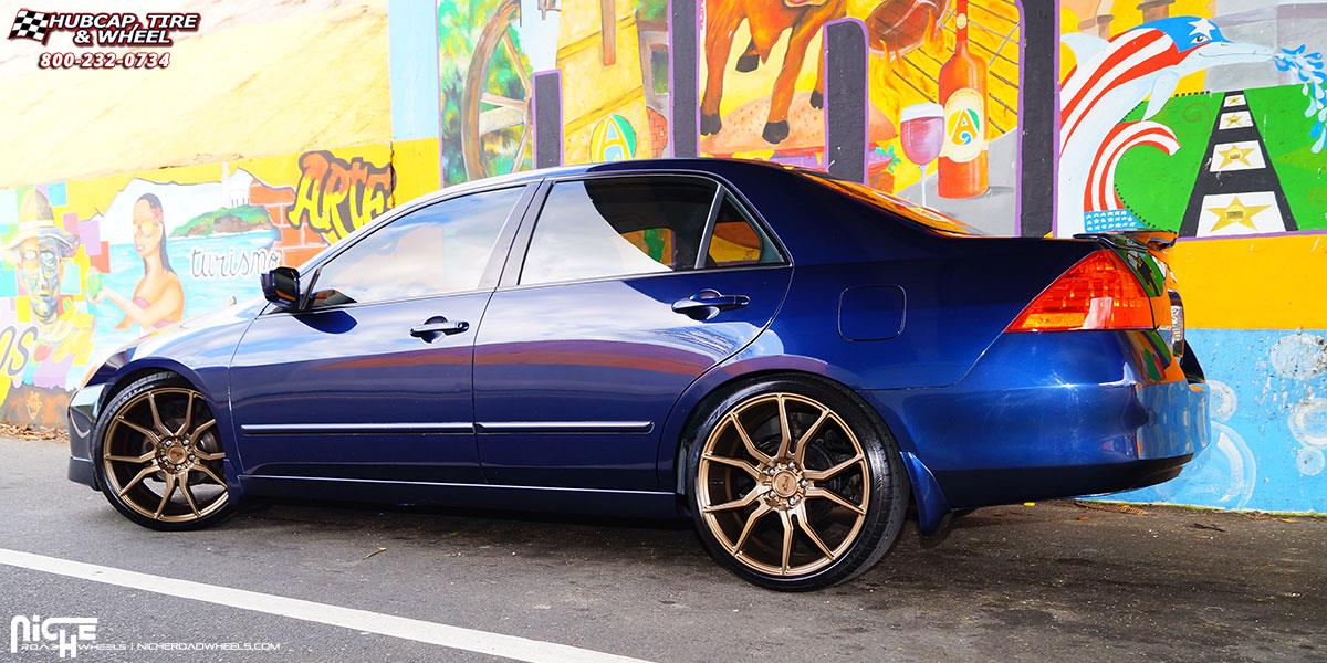 vehicle gallery/honda accord niche ascari m167 20x9  Bronze wheels and rims