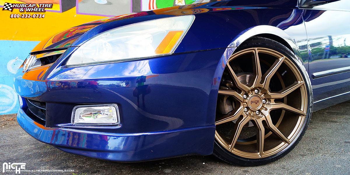 vehicle gallery/honda accord niche ascari m167 20x9  Bronze wheels and rims