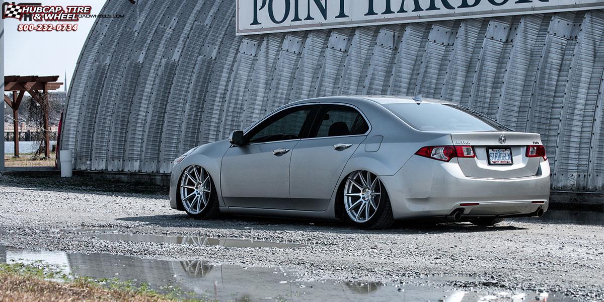 vehicle gallery/acura tsx niche essen m146 20x10  Silver & Machined wheels and rims
