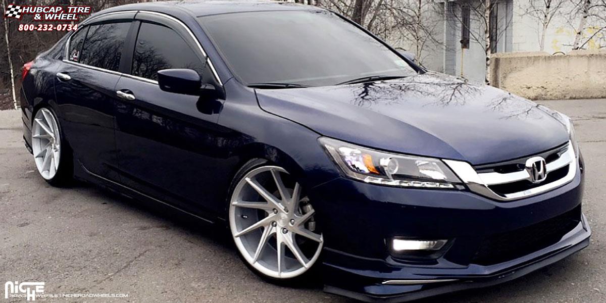 vehicle gallery/honda accord niche surge m112 20x105  Silver & Machined wheels and rims