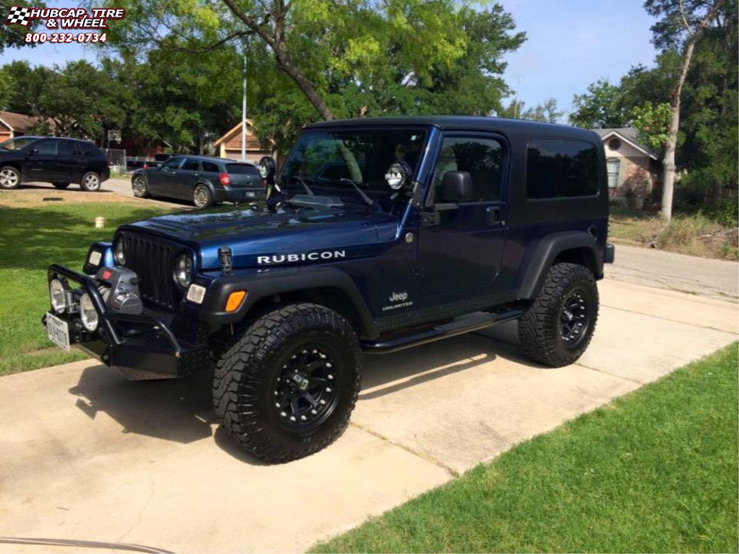 vehicle gallery/jeep wrangler xd series xd798 addict  Matte Black wheels and rims