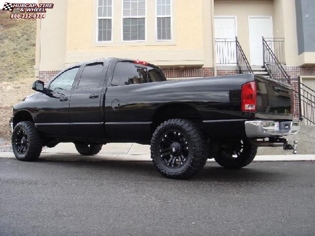 vehicle gallery/2005 dodge ram 3500 xd series xd778 monster 20x9  Matte Black wheels and rims