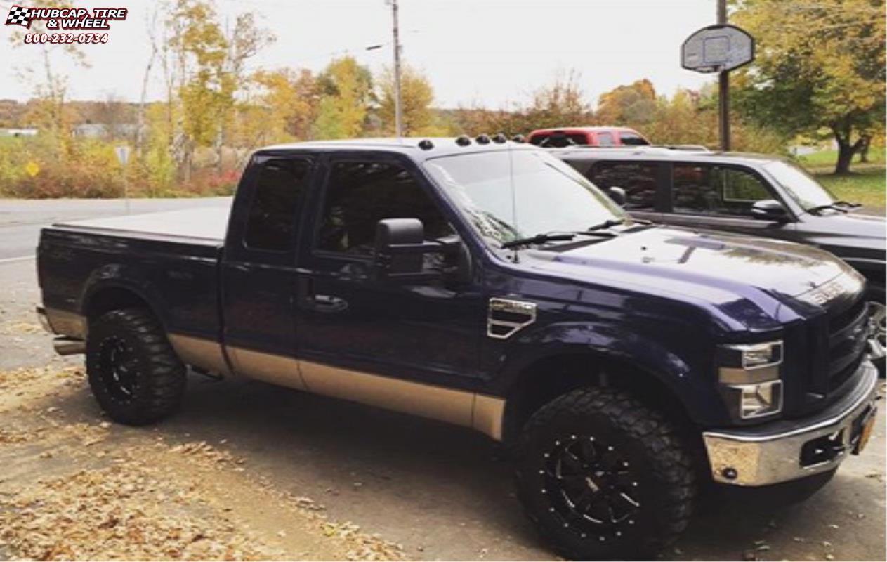 vehicle gallery/ford f 350 moto metal mo962  Gloss Black & Milled wheels and rims