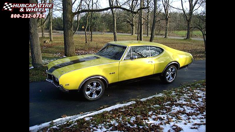 vehicle gallery/oldsmobile 442 foose nitrous se f300  Chrome wheels and rims