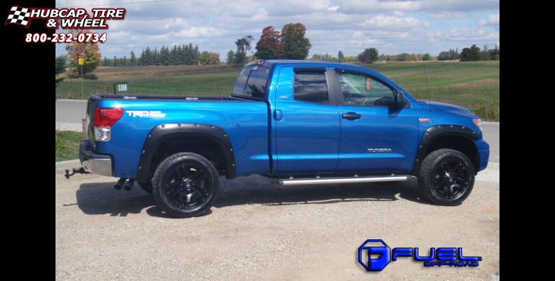 vehicle gallery/toyota tundra fuel pump d515 0X0  Matte Black wheels and rims
