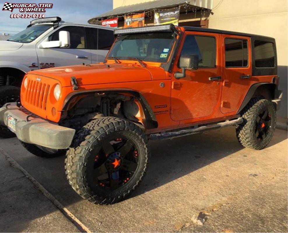 vehicle gallery/jeep wrangler xd series xd775 rockstar x  Matte Black wheels and rims