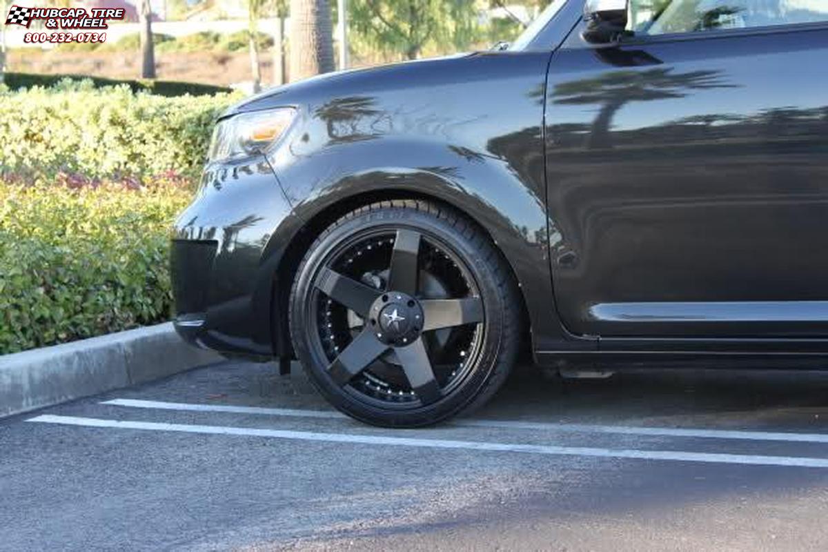 vehicle gallery/2013 scion xb xd series km775 rockstar car  Matte Black wheels and rims