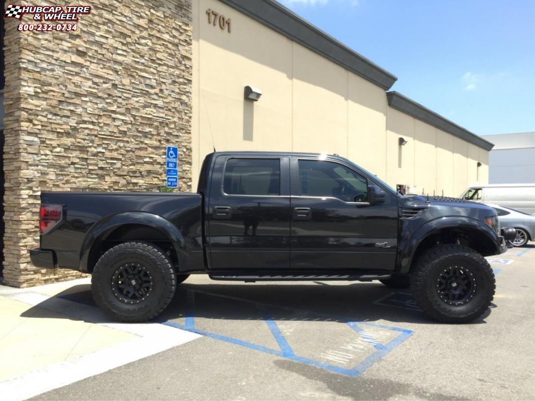 vehicle gallery/ford f 150 raptor xd series xd128 machete x  Satin Black wheels and rims