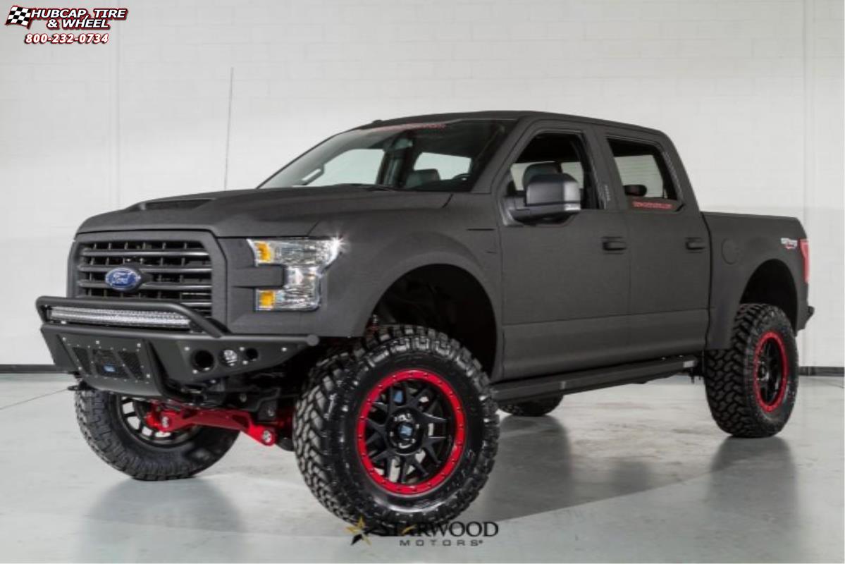 vehicle gallery/ford f 250 xd series xd127 bully x  Satin Black wheels and rims