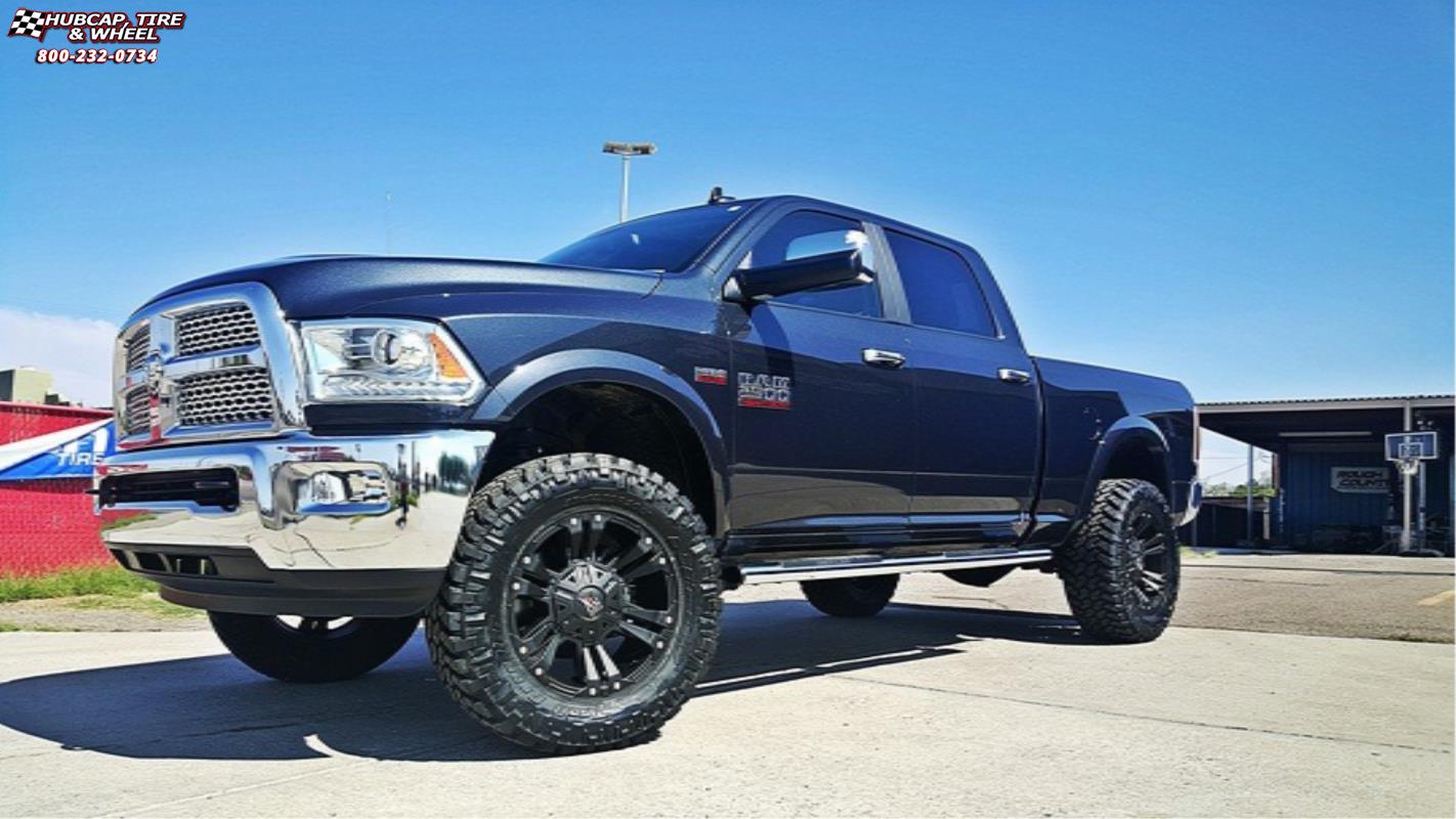 vehicle gallery/ram 2500 xd series xd778 monster x  Matte Black wheels and rims