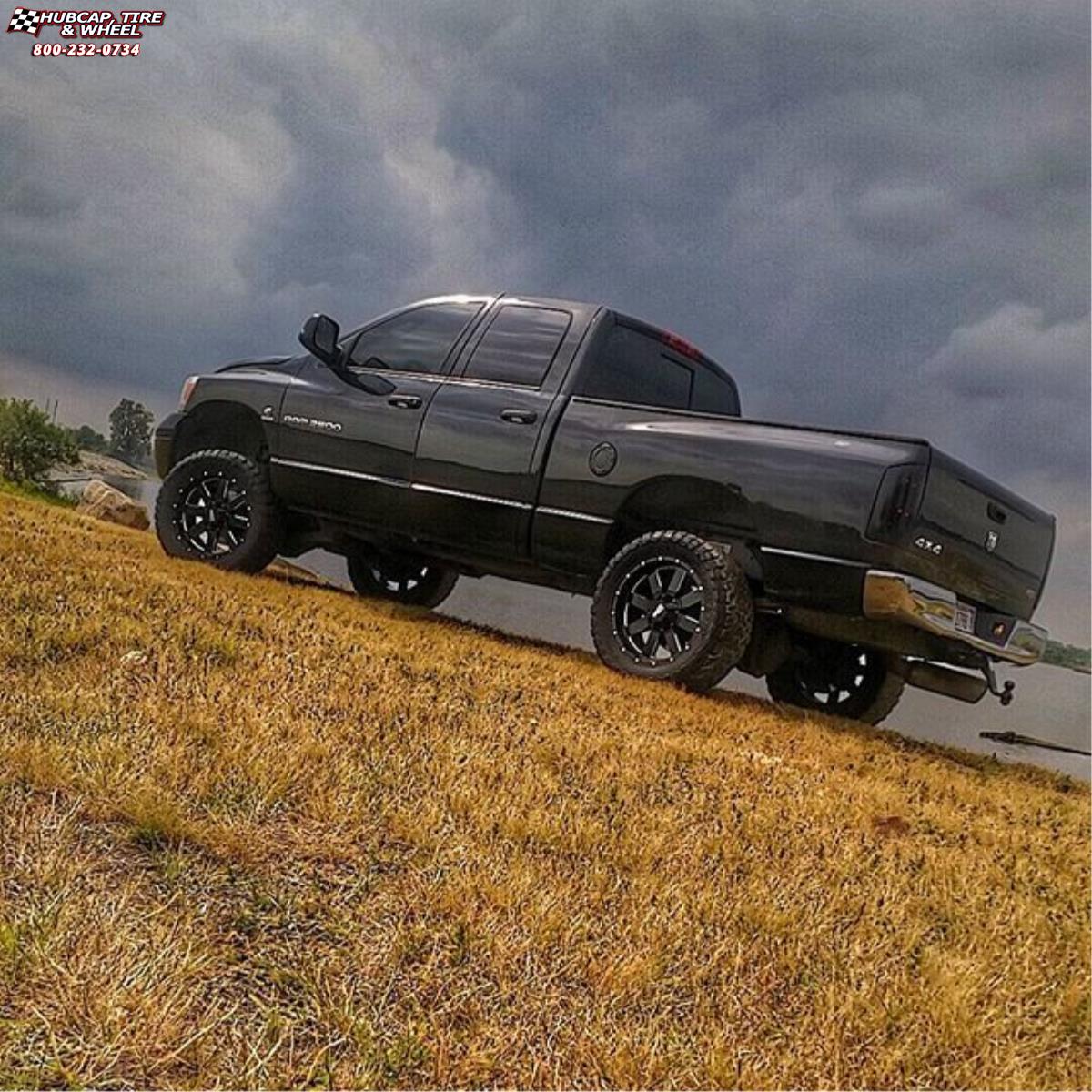 vehicle gallery/ram 2500 moto metal mo962  Gloss Black & Milled wheels and rims