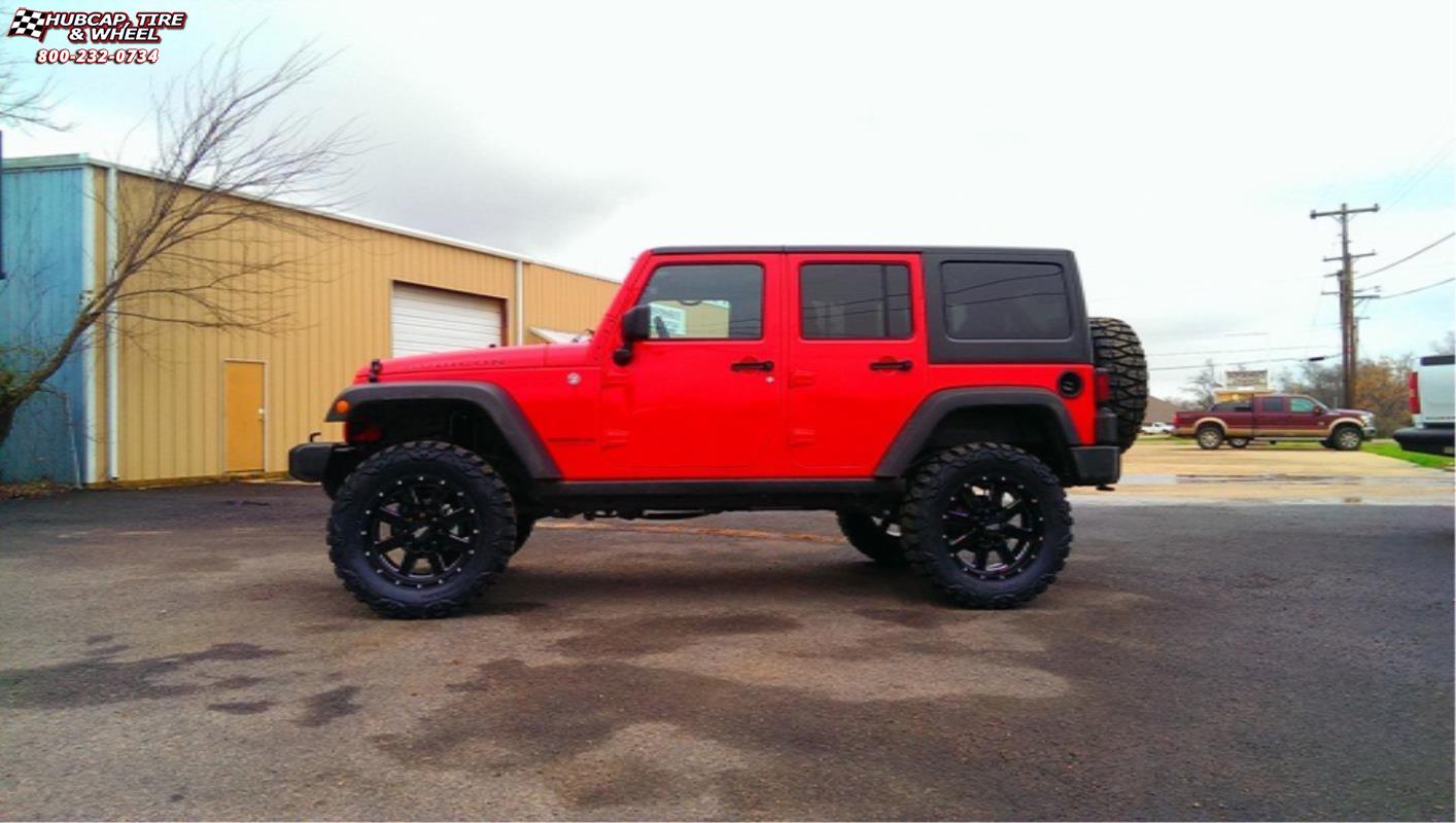 vehicle gallery/jeep wrangler moto metal mo962  Gloss Black & Milled wheels and rims