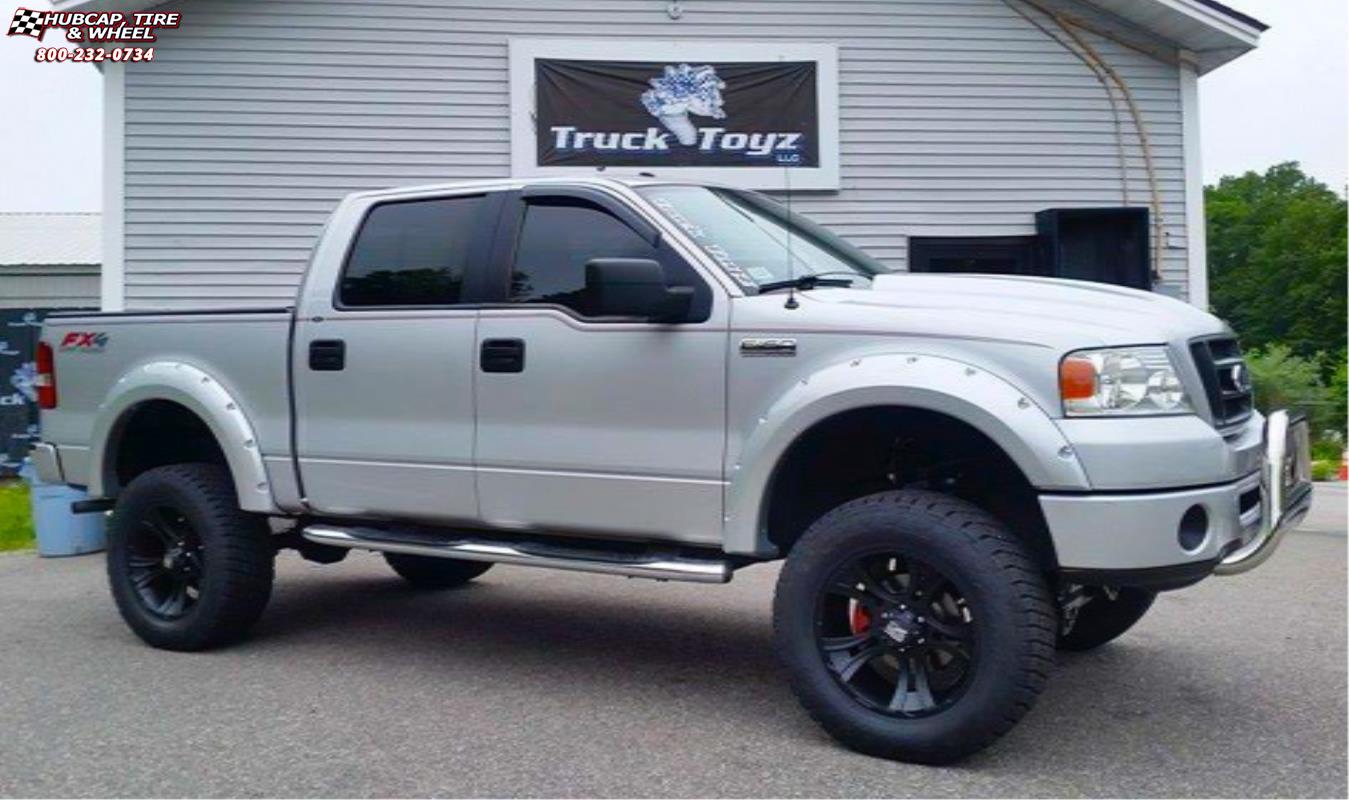 vehicle gallery/ford f 150 xd series xd801 crank  Matte Black wheels and rims