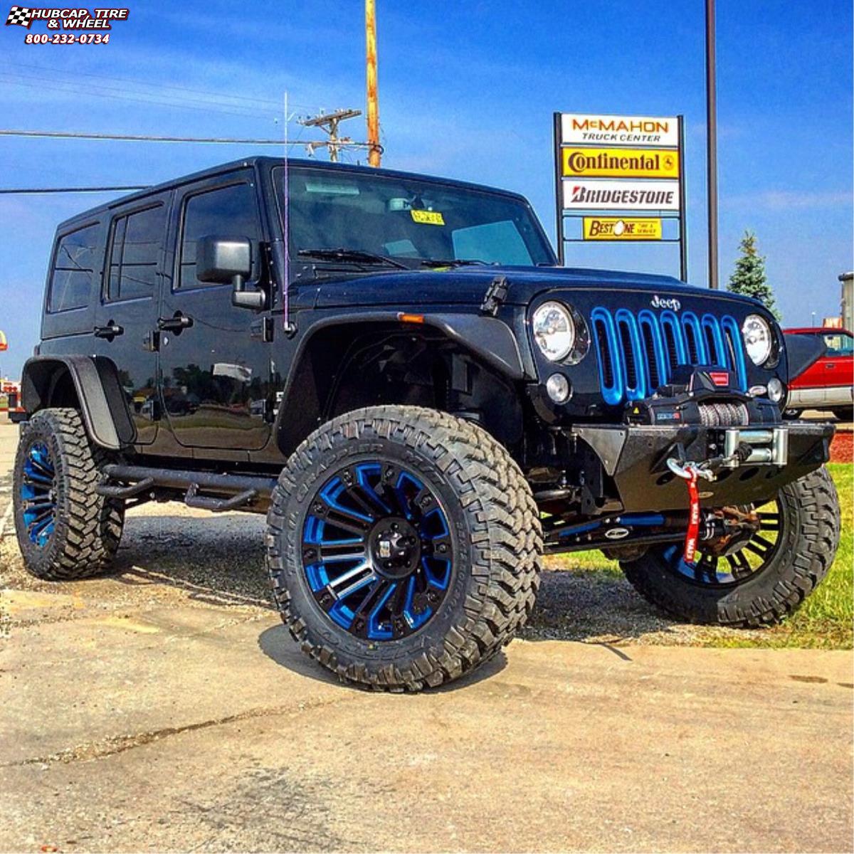 Jeep Wrangler XD Series XD810 Brigade Gloss Black Blue