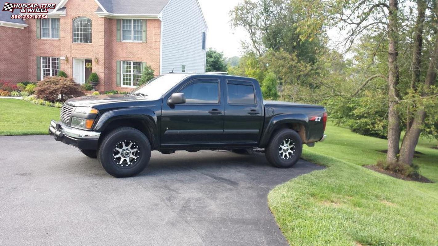 vehicle gallery/2008 chevrolet colorado xd series xd798 addict  Matte Black Machined wheels and rims