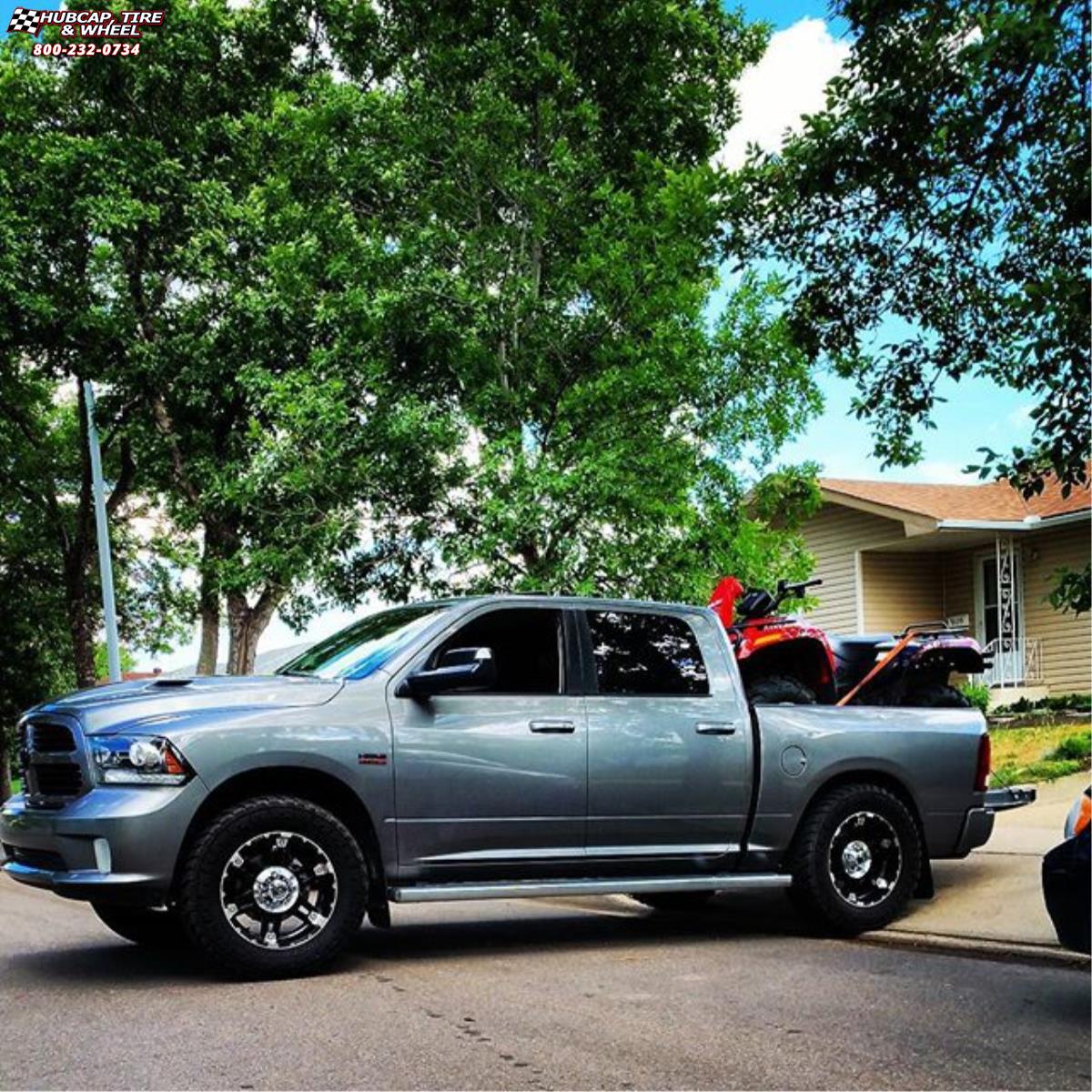 vehicle gallery/ram 1500 xd series xd797 spy x  Gloss Black Machined wheels and rims