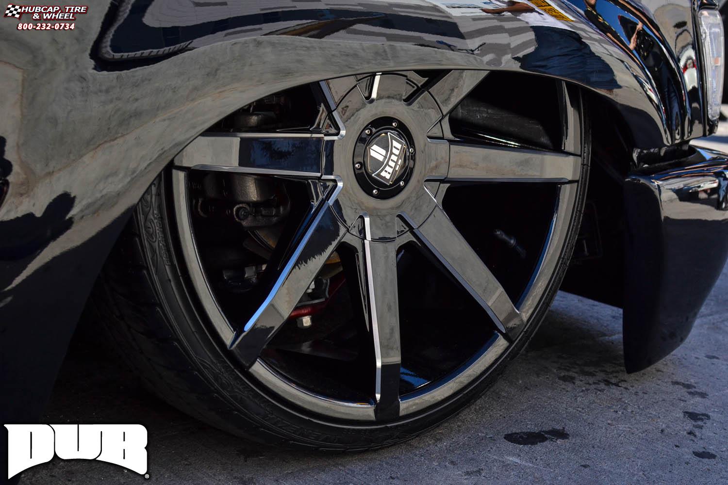 vehicle gallery/toyota tacoma dub push s109  Gloss Black & Milled wheels and rims