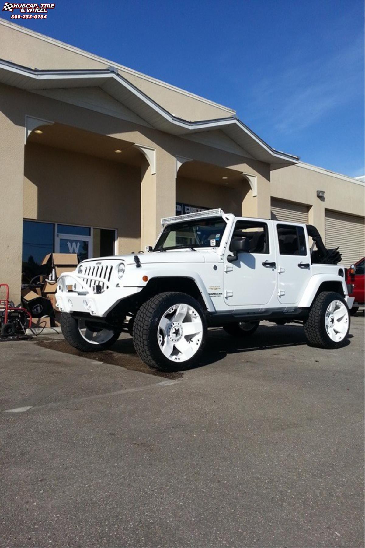 vehicle gallery/jeep wrangler xd series xd775 rockstar x  White wheels and rims