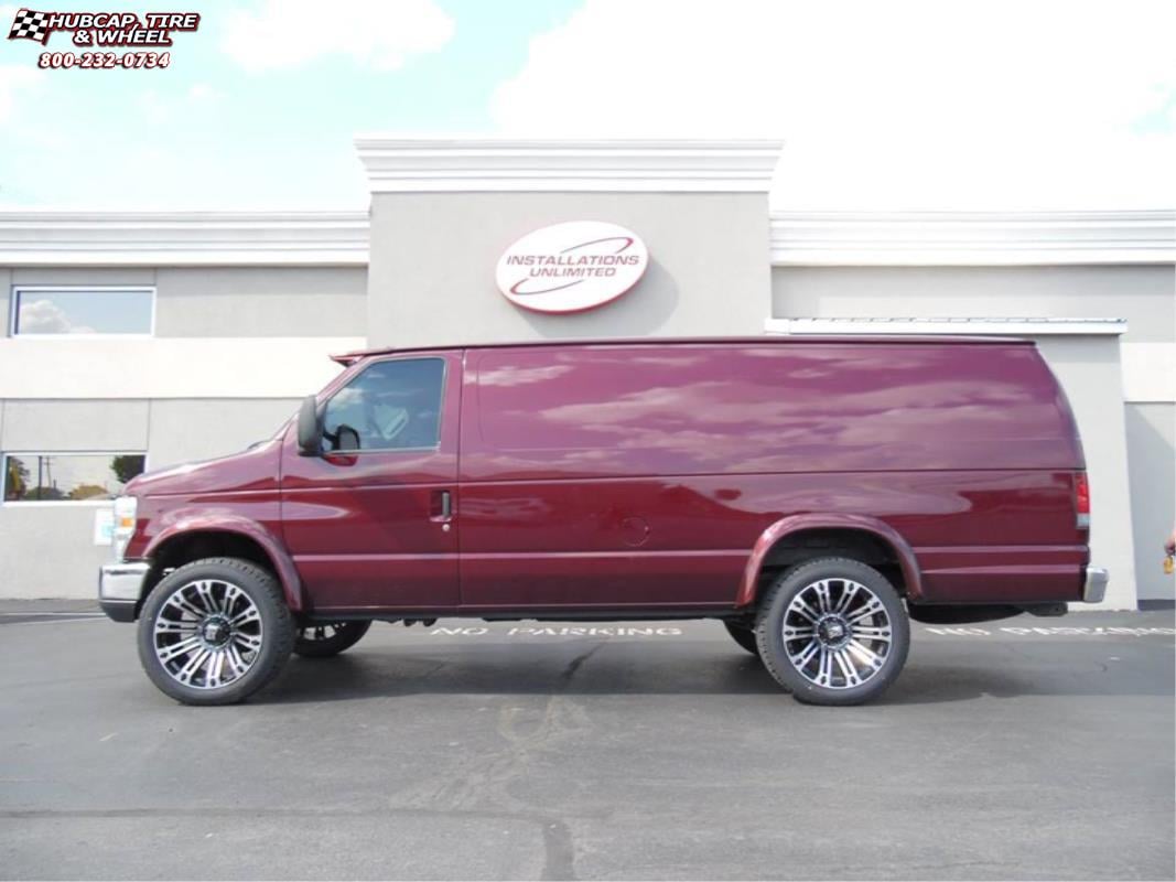Ford Express Van XD Series XD810 Brigade Wheels Gloss Black Machined Face