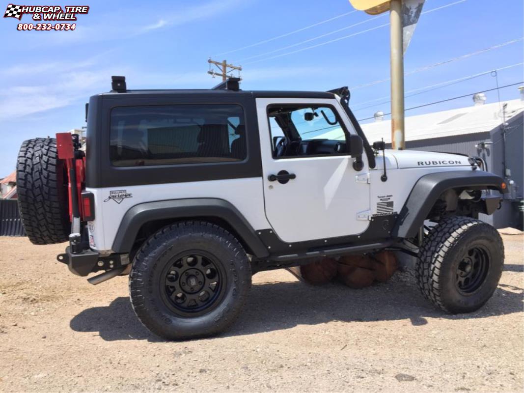 vehicle gallery/jeep wrangler xd series xd126 enduro pro x  Satin Black wheels and rims