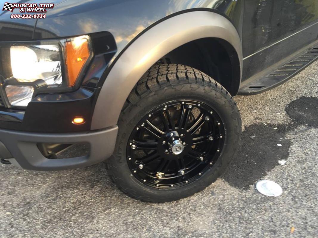 vehicle gallery/ford f 150 raptor xd series xd795 hoss x  Gloss Black wheels and rims