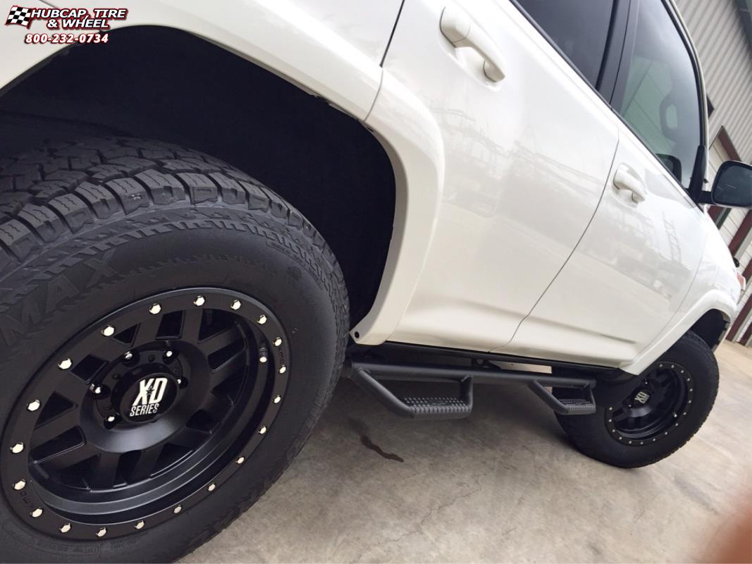 vehicle gallery/toyota 4runner xd series xd128 machete x  Satin Black wheels and rims