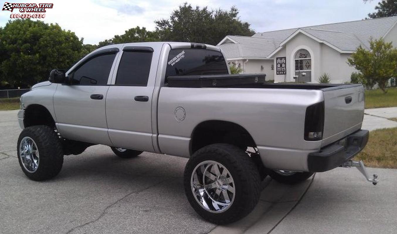 vehicle gallery/2004 dodge ram 3500 moto metal mo962  Chrome wheels and rims