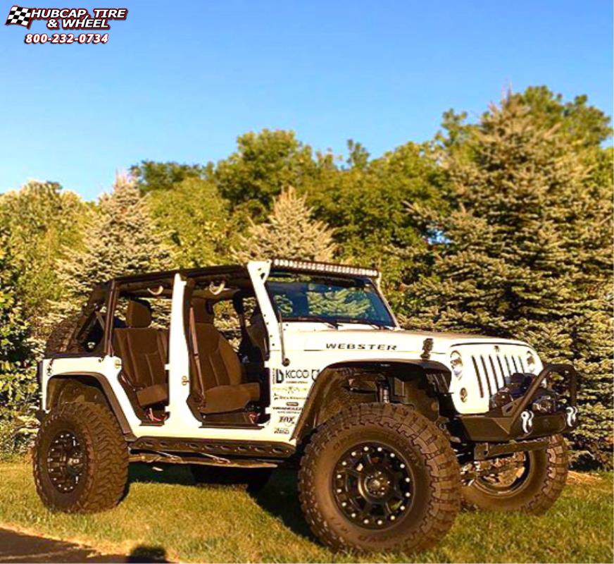 vehicle gallery/jeep wrangler xd series xd807 strike x  Matte Black wheels and rims