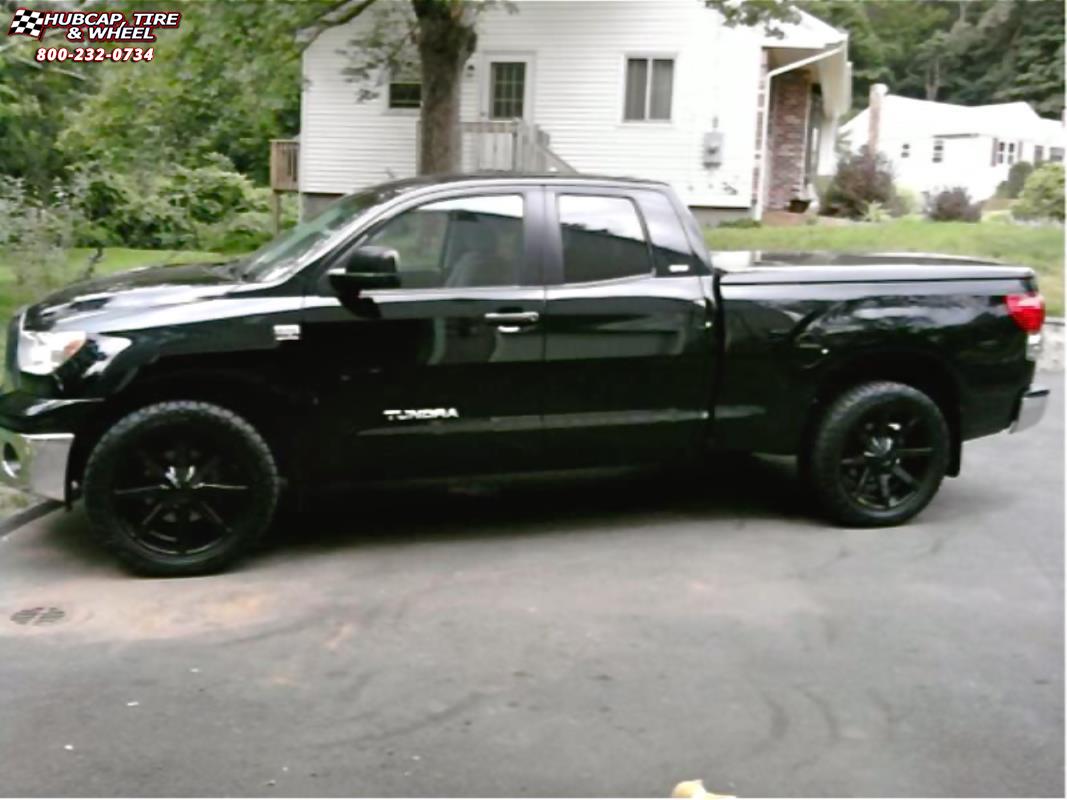 Toyota Tundra KMC KM651 Slide Wheels Gloss Black