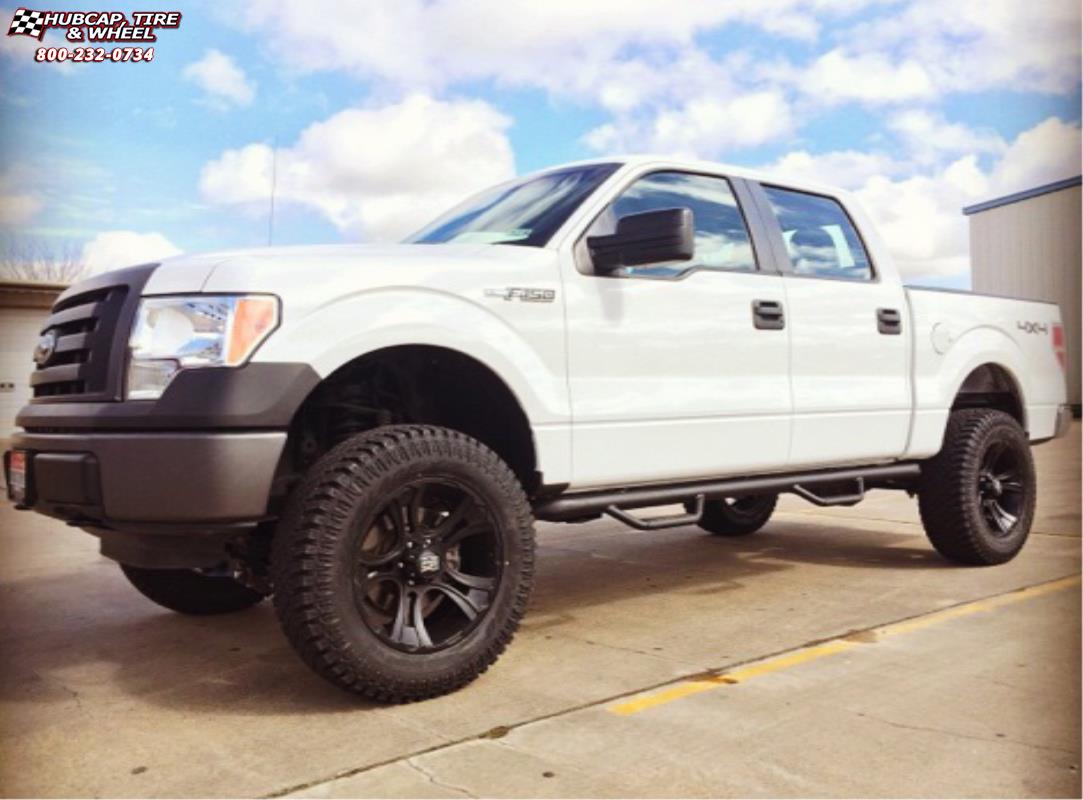 vehicle gallery/ford f 150 xd series xd801 crank  Matte Black wheels and rims