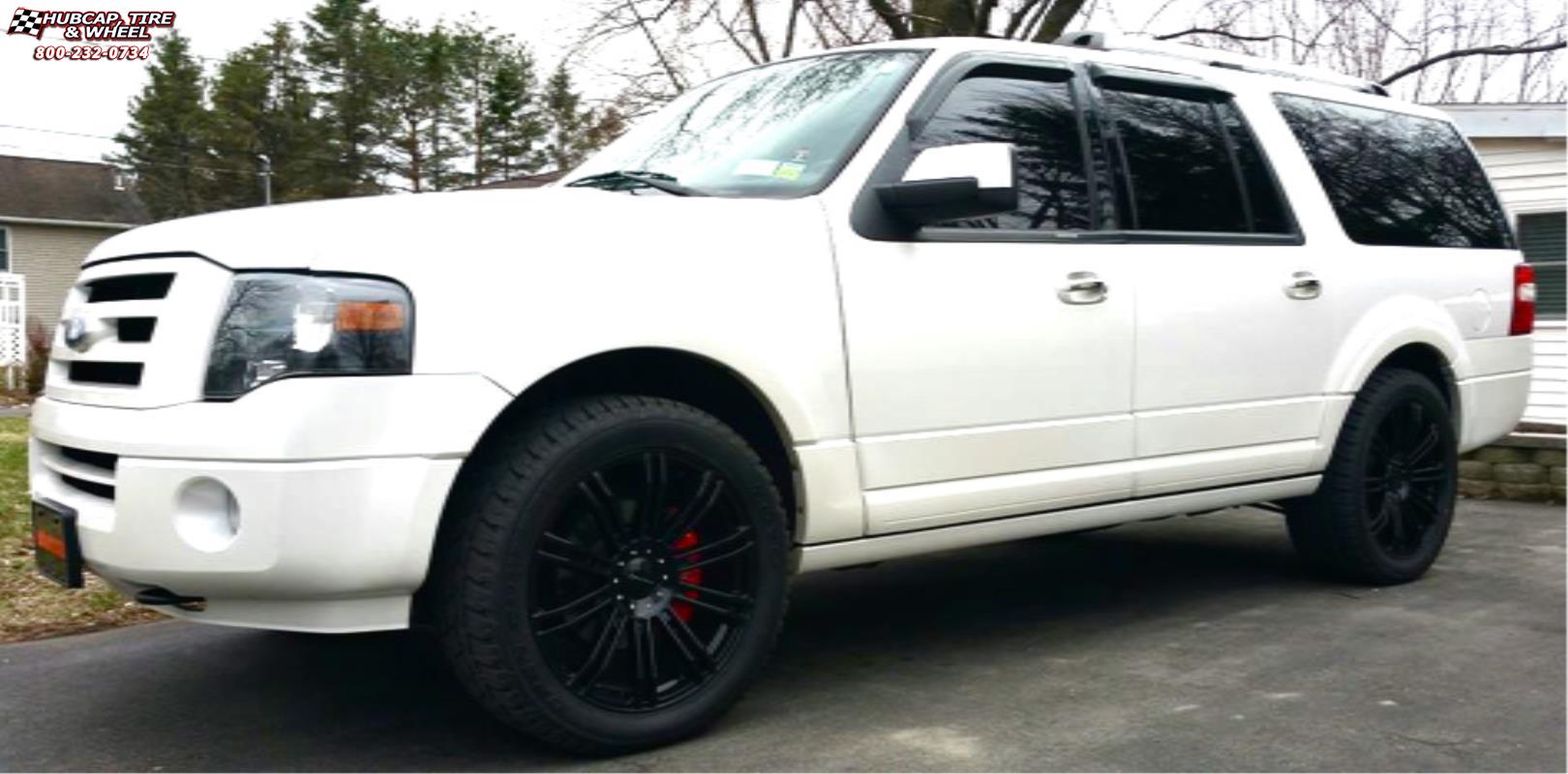vehicle gallery/ford expedition xd series km677 d2  Gloss Black wheels and rims