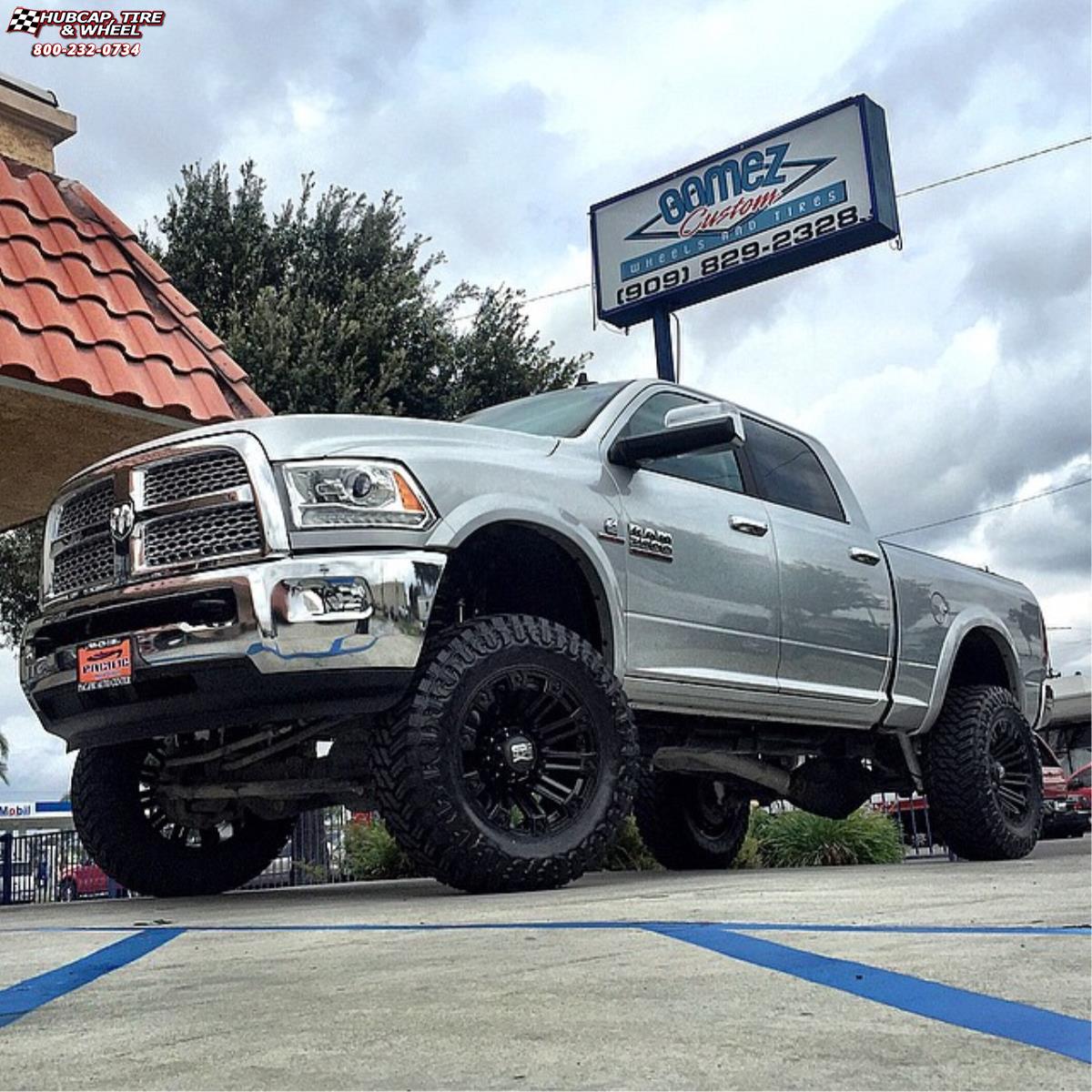 vehicle gallery/ram 2500 xd series xd810 brigade  Black wheels and rims