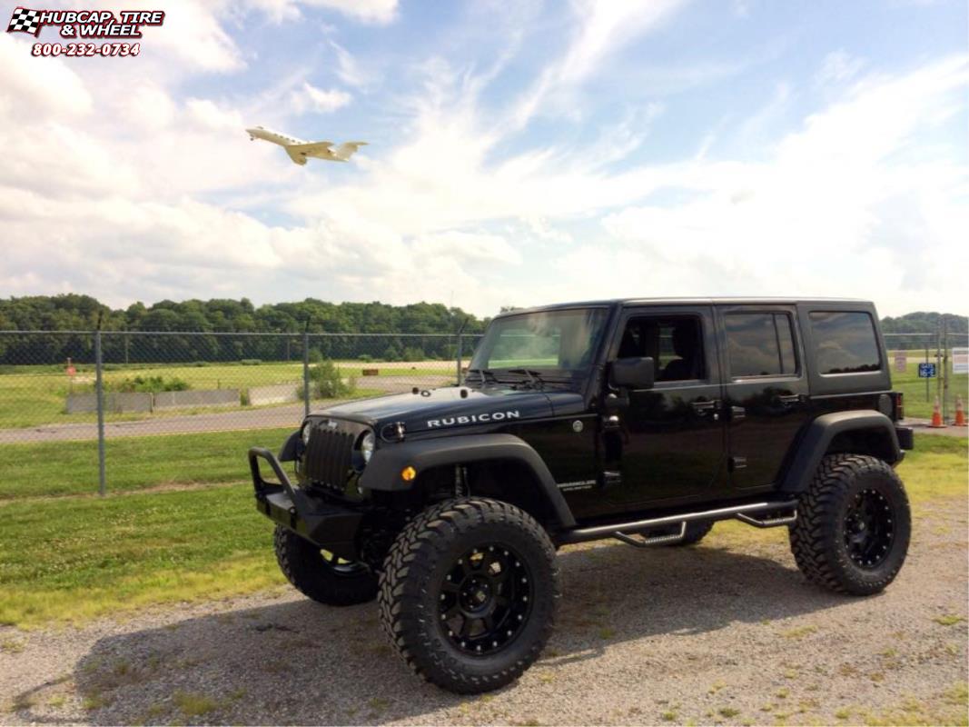 vehicle gallery/jeep wrangler xd series xd807 strike x  Matte Black wheels and rims