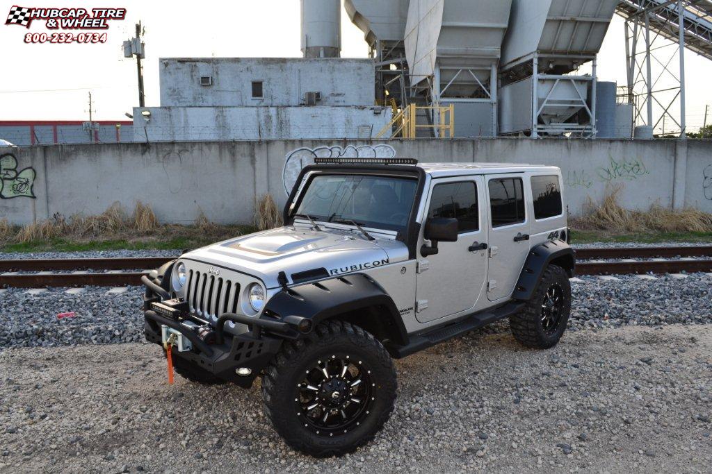 vehicle gallery/jeep wrangler fuel krank d517 20X9  Matte Black & Milled wheels and rims