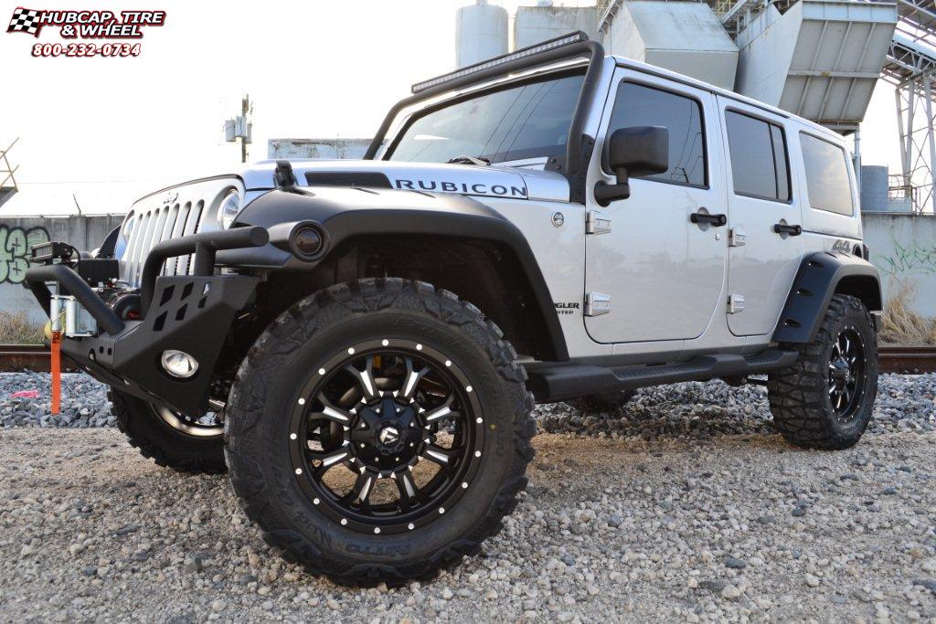 vehicle gallery/jeep wrangler fuel krank d517 20X9  Matte Black & Milled wheels and rims