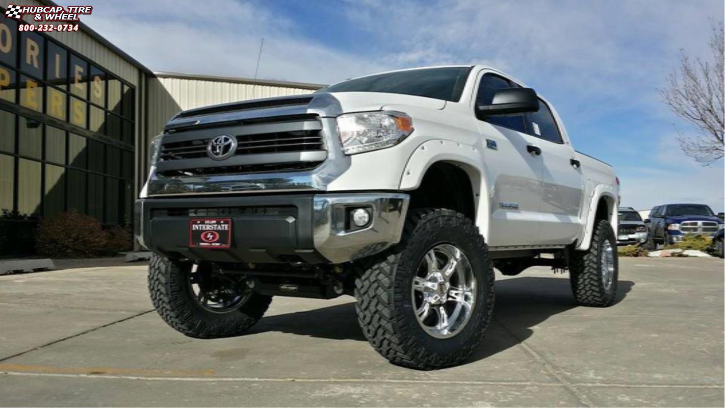 vehicle gallery/2015 toyota tundra moto metal mo969  Chrome White Accents wheels and rims