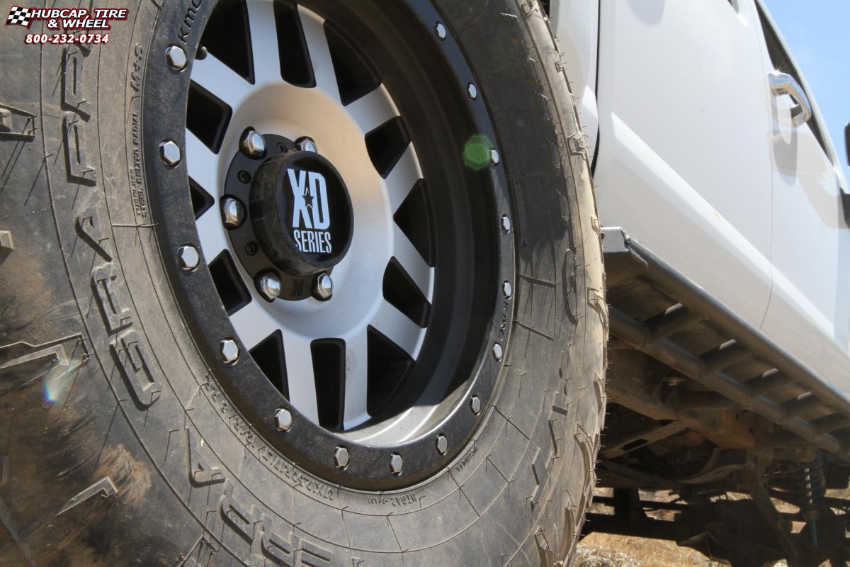 vehicle gallery/hummer h3t xd series xd128 machete x  Matte Gray Black Ring wheels and rims