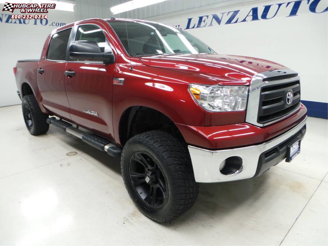 vehicle gallery/2010 toyota tundra xd series xd801 crank  Matte Black wheels and rims