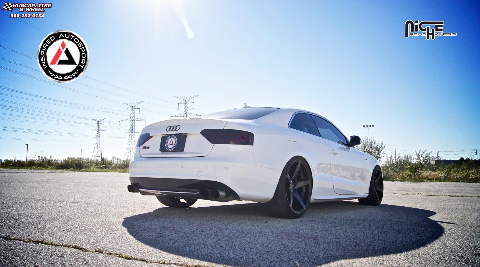vehicle gallery/audi s5 niche gt 5 m133  Satin Black wheels and rims