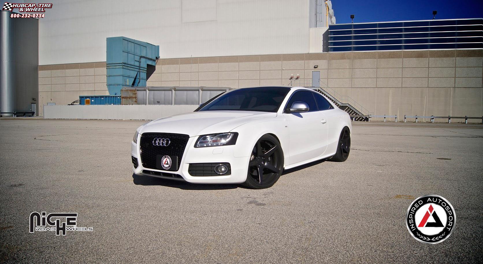 vehicle gallery/audi s5 niche gt 5 m133  Satin Black wheels and rims